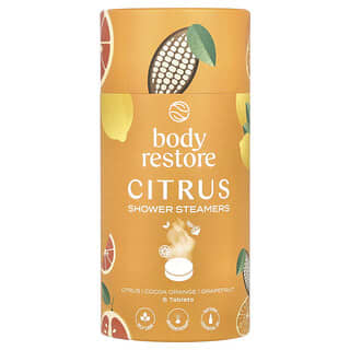 Body Restore, Vaporizadores de ducha, Cítricos, cacao, naranja y pomelo, 6 comprimidos, 5,3 oz