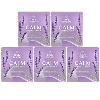 Body Restore, паровая маска для глаз, лаванда, 5 упаковок