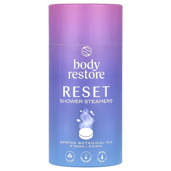 Body Restore, 샤워 스티머, 재설정, 6정, 5.3oz