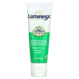 Lumineux Oral Essentials, Сертифицированная нетоксичная чистая и свежая зубная паста, мята, 106 г (3,75 унции)