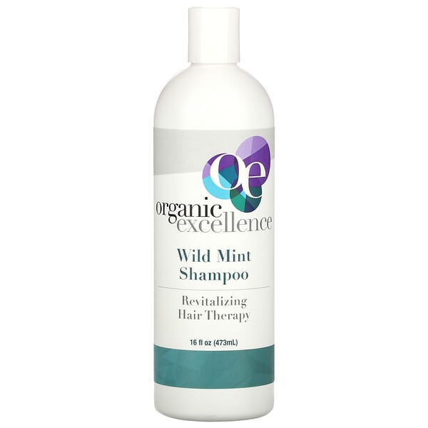 Organic Excellence, Shampoo, Revitalisierende Haartherapie, Wilde Minze, 473 ml