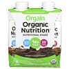 Organic Nutrition, Nutritional  Shake, Creamy Chocolate Fudge, 4 Pack, 11 fl oz Each