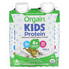 Kids Protein, органический питательный коктейль, ваниль, 4 пакетика, по 244 мл (8,25 жидк. Унции)