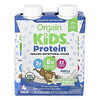 Orgain, Kids Protein™, Batido nutricional orgánico, Vainilla, Paquete de 4 unidades, 244 ml (8,25 oz. líq.) cada una
