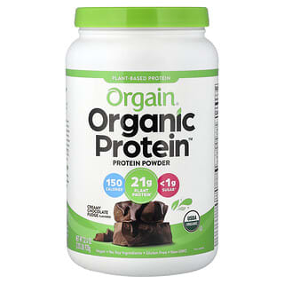 Orgain, Organic Protein™, рослинний протеїновий порошок, вершково-шоколадна помадка, 920 г (2,03 фунта)
