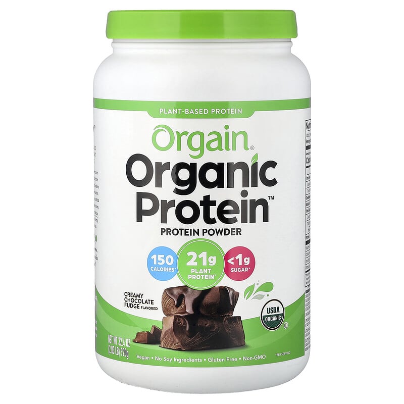 2個　オーガニック　プロテイン　クリーミー チョコレート ファッジ 1242g Organic Protein™（オーガニックプロテイン）パウダー、クリーミー
