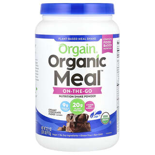 Orgain, Comida orgánica, Nutrición todo en uno en polvo, Fudge de chocolate cremoso, 912 g (2,01 lb)