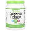 مسحوق Organic Protein، نباتي، غير مُحلى طبيعيًا، 1.59 رطلًا (720 جم)