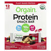 Orgain, Camilan Batangan Protein Berbasis Tanaman Organik, Potongan Cokelat Selai Kacang, 12 Batangan, Masing-Masing 40 g (1,41 ons)