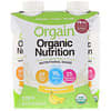 Organic Nutrition, All-in-One Nutritional Shake, Bananas & Cream, 4 Pack, 11 fl oz Each