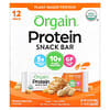 Organic Plant-Based Protein Bar, Peanut Butter, 12 Bars, 1.41 oz (40 g) Each
