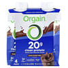 Orgain, 클린 목초 사육 단백질 셰이크, 크리미 초콜릿 퍼지, 4팩, 개당 330ml(11fl oz)