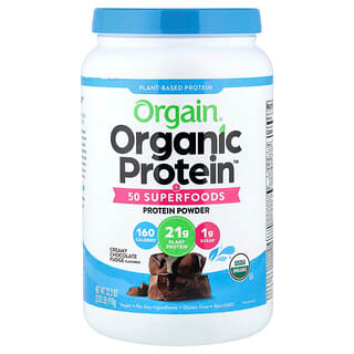 Orgain, Organic Protein + 50 Superfoods, Creamy Chocolate Fudge, 2.02 lbs (918 g)
