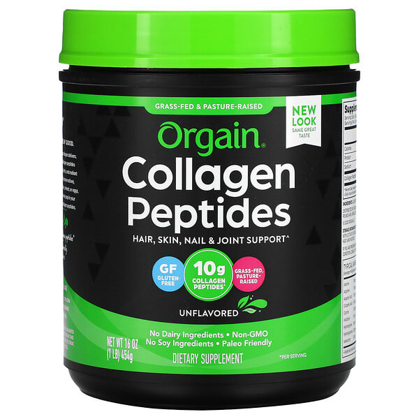 Orgain, Collagen Peptides, Unflavored, 16 oz (454 g)