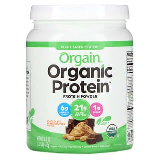 Orgain, Organic Protein Powder, Plant Based, Chocolate Peanut Butter , 1.02 (462 g)
