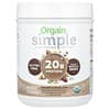 Simple, Plant Protein Powder, Creamy Chocolate, 1.25 lb (567 g)