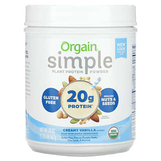 Orgain, Simple, Bio-Pflanzenproteinpulver, Vanille, 567 g (1,25 lb.)
