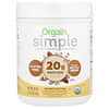 Orgain, Simple, Proteína de origen vegetal en polvo, Mantequilla de maní, 567 g (20 oz)