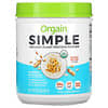Simple, Organic Plant Protein Powder, Peanut Butter, 1.25 lb (567 g)