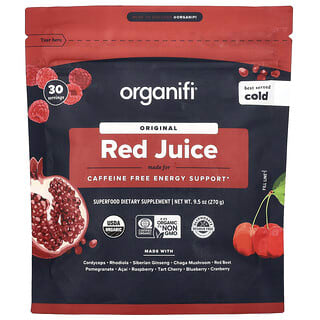 Organifi, ओरिजिनल लाल रस, कैफीन रहित, 270 g