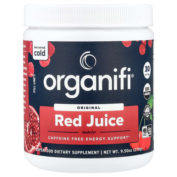 Organifi, Original Red Juice, Caffeine Free, 9.50 oz (270 g) — product photo 1