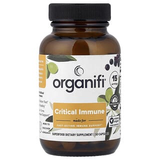 Organifi, Critical Immune, 30 Capsules