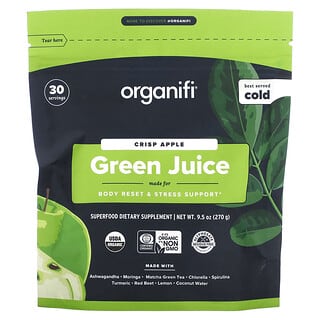 Organifi, グリーンジュース、クリスプアップル、270g（9.5オンス）