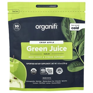 Organifi, Grön juice, krispigt äpple, 9.5 oz (270 g)