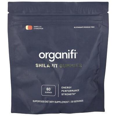 Organifi, Shilajit Gummies, Vanilla Cinnamon, 60 Gummies