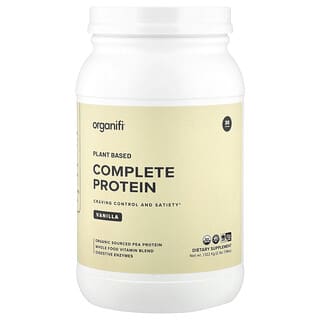 أورغانيفي‏, Plant Based Complete Protein, Vanilla, 2 lbs 7.58 oz (1.122 kg)