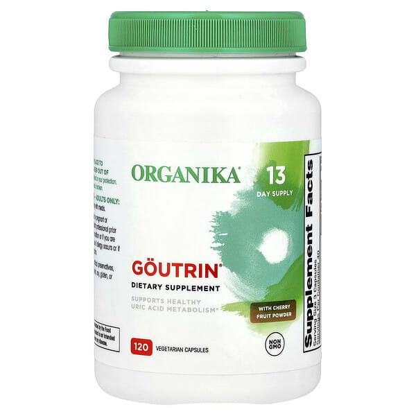 Organika, Goutrin®，含櫻桃果粉，120 粒素食膠囊