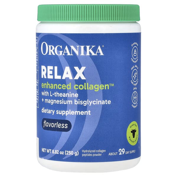 Organika, Enhanced Collagen™, Relax, 250g(8.82oz)
