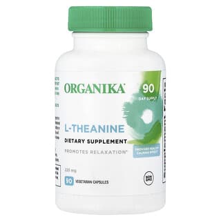 Organika, L-Theanine, 225 mg, 90 вегетариански капсули