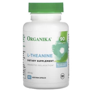 Organika, L-teanina, 225 mg, 90 cápsulas vegetales