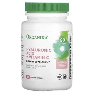 Organika, حمض الهيالورونيك + فيتامين جـ ، 90 كبسولة نباتية
