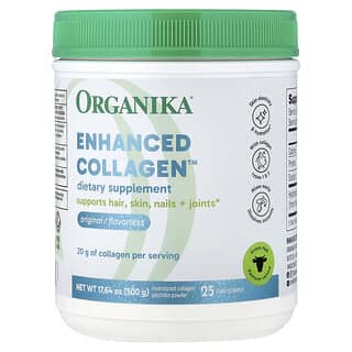 Organika, Enhanced Collagen™, Hydrolyzed Collagen Peptides Powder, 17.64 oz (500 g)
