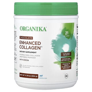 Organika, Enhanced Collagen, Chocolate, 17.78 oz (504 g)