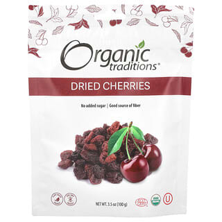 Organic Traditions, Dried Cherries, 3.5 oz (100 g)