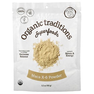 Organic Traditions, Maca X-6 prah, 150 g