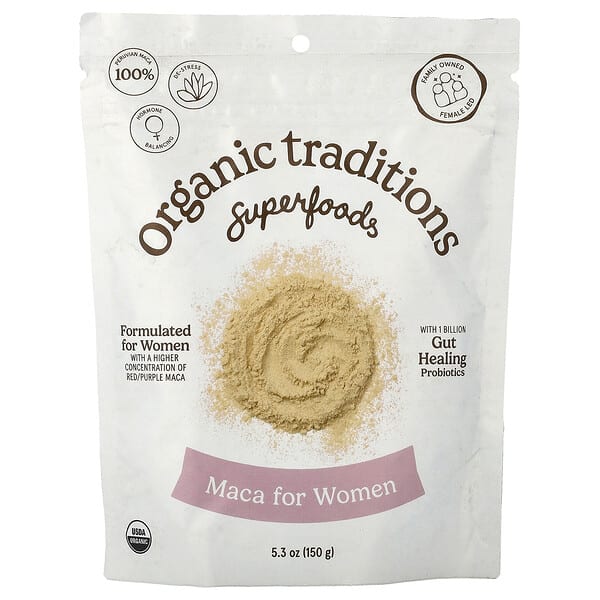 Organic Traditions, Superfoods, Maca For Women, 5.3 oz (150 g) — product photo 1