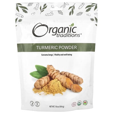 Organic Traditions, Turmeric Powder, 16 oz (454 g)