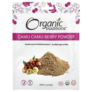 Organic Traditions, Camu Camu bogyópor, 3,5 uncia (100 g)