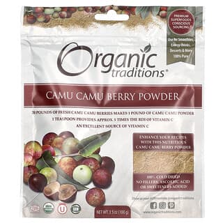 Organic Traditions, Poudre de baies de camu-camu, 100 g