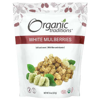 Organic Traditions, White Mulberries, 8 oz (227 g)