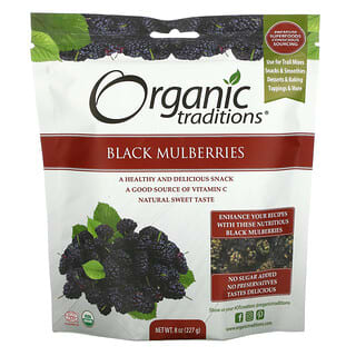 Organic Traditions, 블랙 멀베리, 227g(8oz)