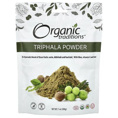 Organic Traditions, Triphala Powder, 7 oz (200 g)