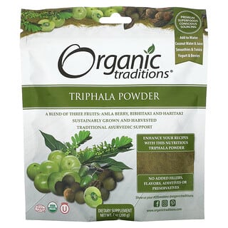 Organic Traditions, Трифала в порошке, 200 г (7 унций)