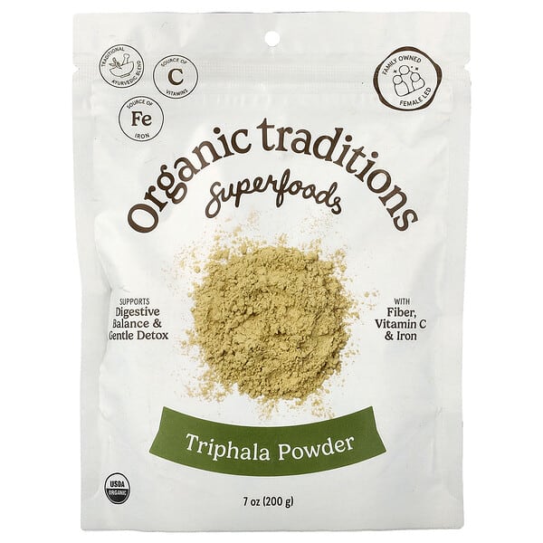 Organic Traditions, 슈퍼 푸드, 트리팔라 분말, 200g(7oz)
