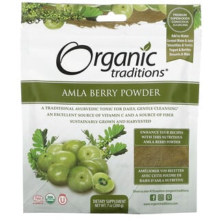 Organic Traditions, Порошок ягід амли, 7 унцій (200 г)