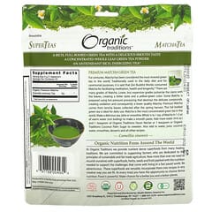 Organic Traditions, Chá Verde Matcha Premium, 100 g (3,5 oz)